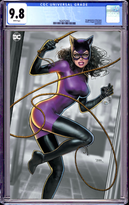 CATWOMAN #64 NATHAN SZERDY EXCLUSIVE VIRGIN COLOR SPLASH VARIANT (4/16/2024) SHIPS 11/16/2024 CGC 9.8