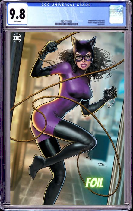 CATWOMAN #64 NATHAN SZERDY EXCLUSIVE VIRGIN FOIL VARIANT (4/16/2024) SHIPS 11/16/2024 CGC 9.8