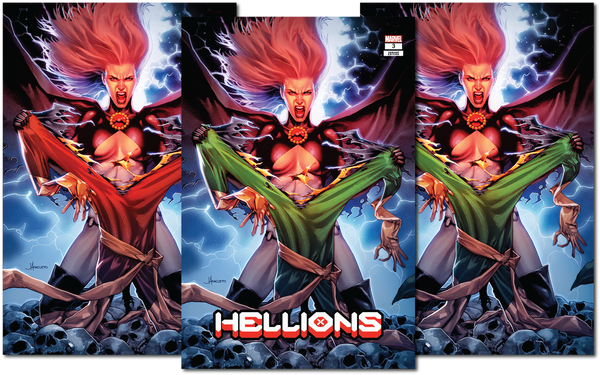HELLIONS #3 JAY ANACLETO 3-PACK EXCLUSIVE SET BACKISSUE