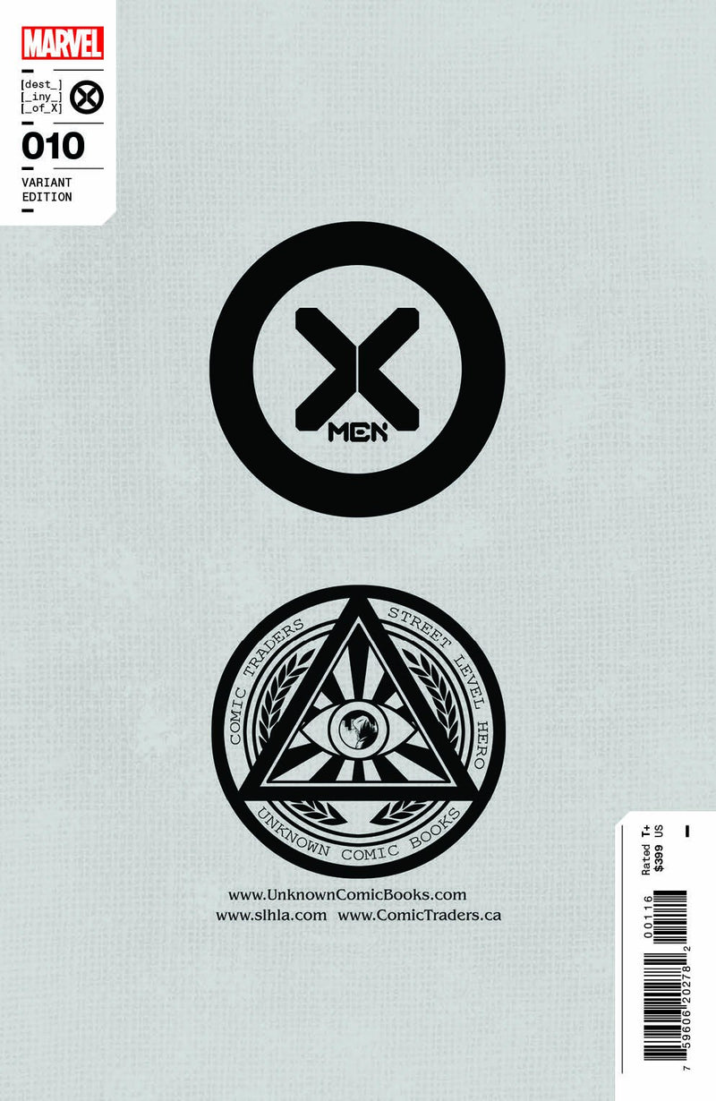 X-MEN 10 LUCIO PARRILLO UNKNOWN ILLUMINATI EXCLUSIVE (4/13/2022) SHIPS 5/4/2022 BACKISSUE