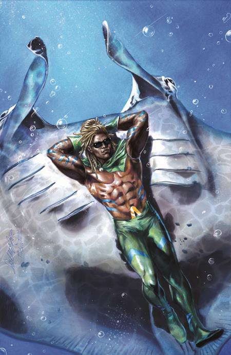 AQUAMAN #4 CVR E INC 1:25 SALVADOR LARROCA CARD STOCK VAR (4/9/2025)