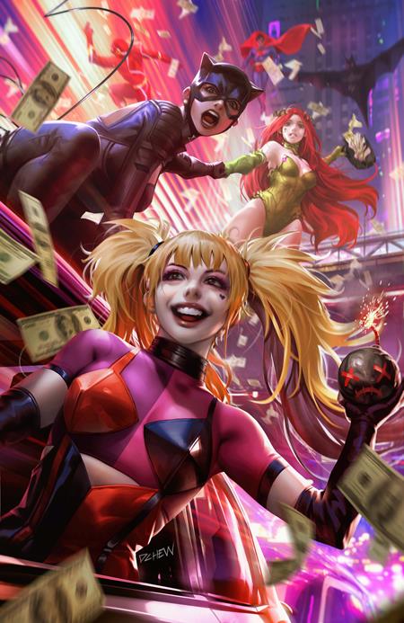 JUSTICE LEAGUE UNLIMITED #9 CVR E DERRICK CHEW GOTHAM CITY SIRENS CARD STOCK VAR (WE ARE YESTERDAY) (7/23/2025)