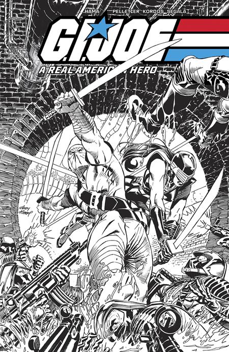 GI JOE A REAL AMERICAN HERO #318 CVR B ANDY KUBERT B&W VAR (7/2/2025)