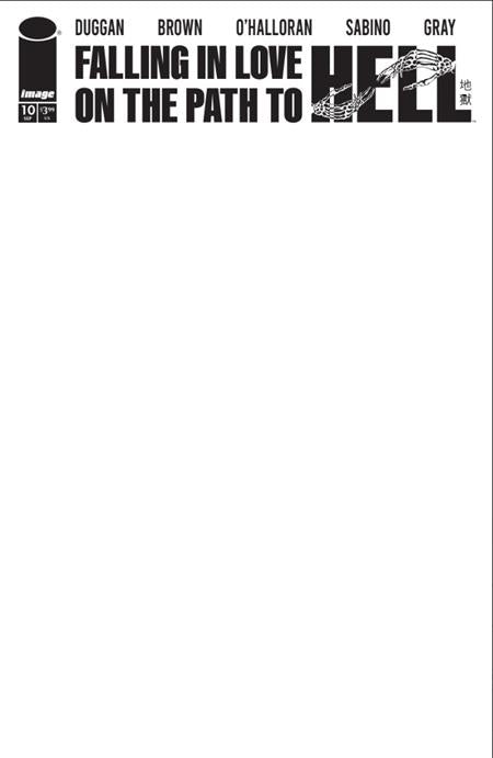 FALLING IN LOVE ON THE PATH TO HELL #10 CVR C BLANK SKETCH VAR (MR) (9/24/2025)