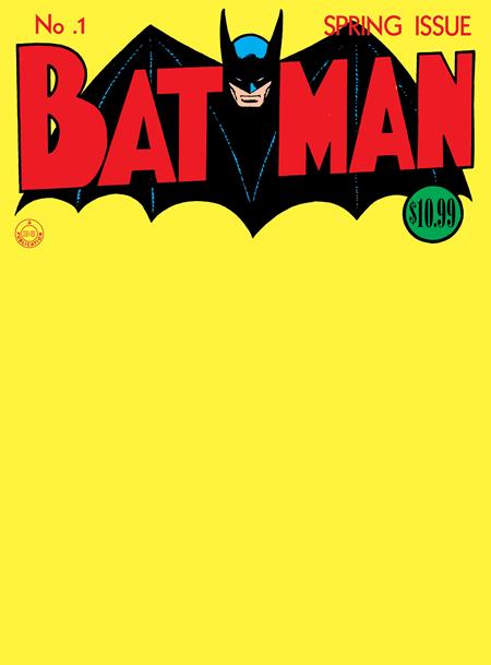 BATMAN (1940) #1 FACSIMILE EDITION CVR C BLANK VAR (9/17/2025)