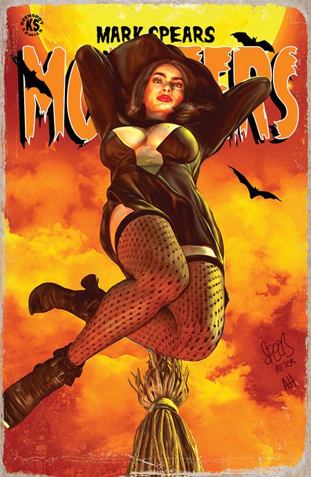 MARK SPEARS MONSTERS #7 CVR B MARK SPEARS HEXY THE WITCH JSA CLASSIFIED #1 HOMAGE VAR (9/24/2025)