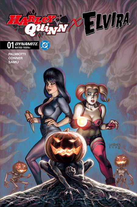 HARLEY QUINN X ELVIRA #1 CVR C JOSEPH MICHAEL LINSNER VAR (10/1/2025)