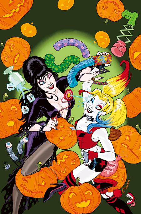 HARLEY QUINN X ELVIRA #1 CVR G AMANDA CONNER FOIL VIRGIN VAR (10/1/2025)