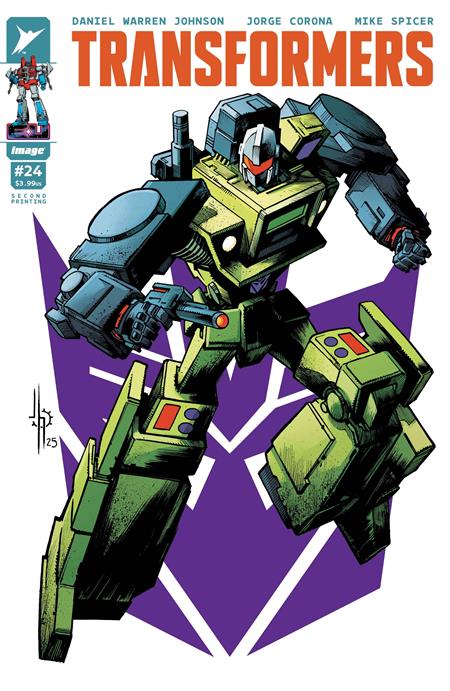 TRANSFORMERS #24 2ND PTG CVR A JASON HOWARD DECEPTICON (10/29/2025)