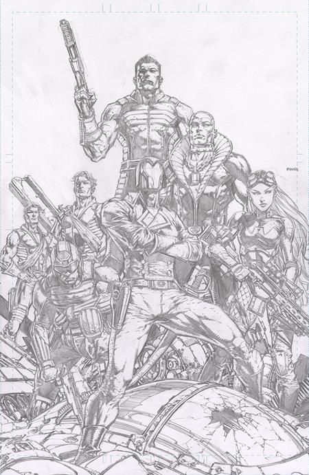 GI JOE #1 CVR M INC 1:500 DAVID FINCH B&W VAR (11/13/2024)