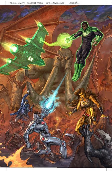 JUSTICE LEAGUE VS GODZILLA VS KONG 2 #5 (OF 7) CVR B ALAN QUAH CARD STOCK VAR (11/26/2025)