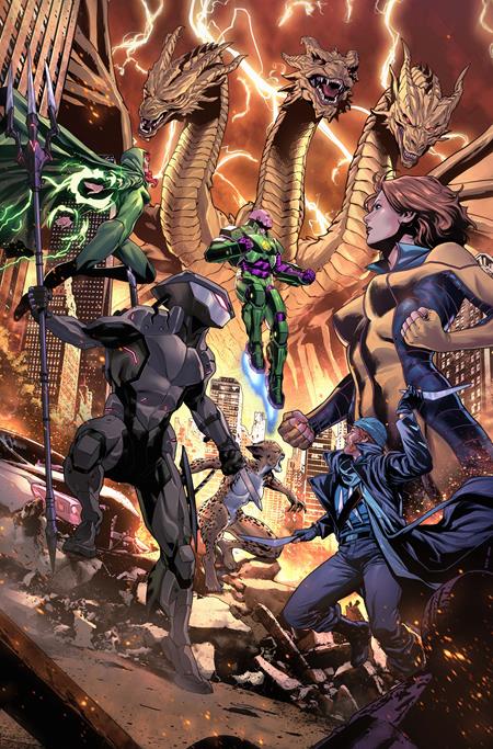 JUSTICE LEAGUE VS GODZILLA VS KONG 2 #5 (OF 7) CVR C LUCAS MEYER CARD STOCK VAR (11/26/2025)