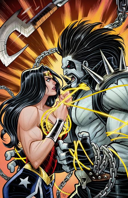 DC K.O. WONDER WOMAN VS LOBO #1 (ONE SHOT) CVR D ELIZABETH TORQUE CARD STOCK VAR (12/10/2025)