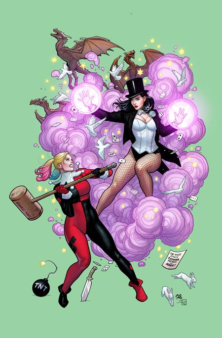 DC K.O. HARLEY QUINN VS ZATANNA #1 (ONE SHOT) CVR B FRANK CHO CARD STOCK VAR (12/17/2025)