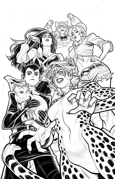 CHEETAH AND CHESHIRE ROB THE JUSTICE LEAGUE #5 (OF 6) CVR C ELIZABETH TORQUE CARD STOCK VAR (12/3/2025)