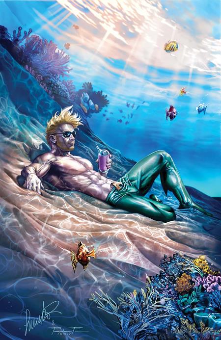 AQUAMAN #1 CVR F INC 1:25 SALVADOR LARROCA CARD STOCK VAR (1/8/2025)