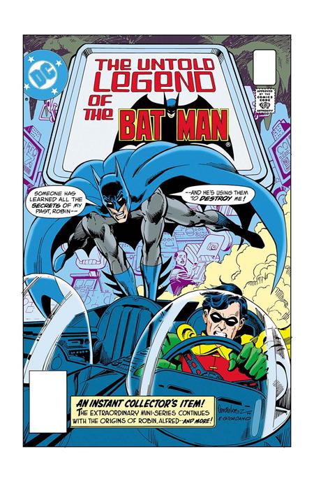 LIMITED EDITION THE UNTOLD LEGEND OF THE BATMAN #1 CVR A JOSE LUIS GARCIA-LOPEZ & DICK GIORDANO (1/29/2025)