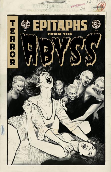 EC EPITAPHS FROM THE ABYSS #7 (OF 12) CVR D INC 1:20 JOELLE JONES B&W ARTIST EDITION VAR (1/22/2025)