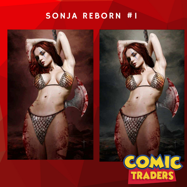SONJA REBORN #1 JAY FERGUSON EXCLUSIVE VIRGIN EXCLUSIVE 2 PACK (8/6/2025) SHIPS 9/6/2025