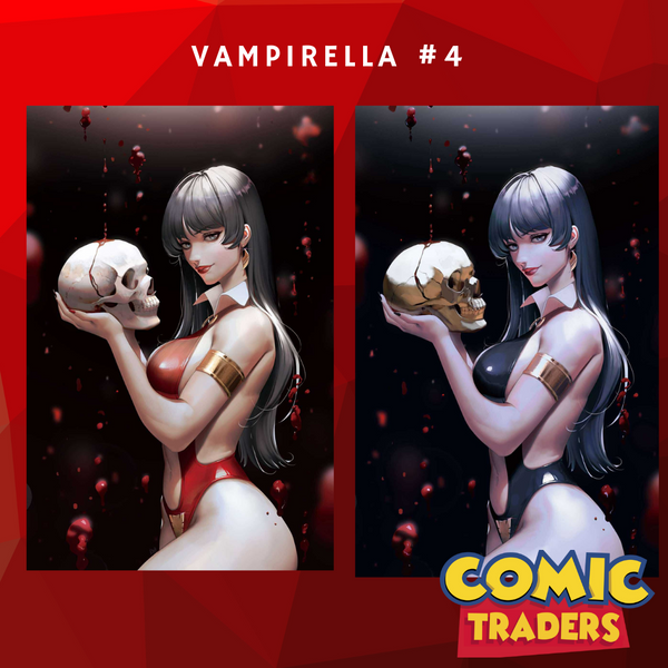 VAMPIRELLA (2025) #4 R1C0 EXCLUSIVE VIRGIN VARIANT 2 PACK (7/9/2025) SHIPS 8/9/2025