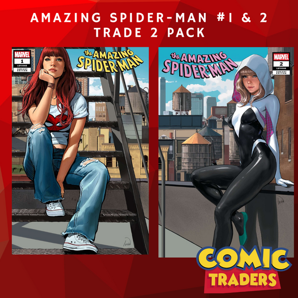 AMAZING SPIDER-MAN #1 & 2 IVAN TALAVERA EXCLUSIVE CONNECTING TRADE VARIANT 2 PACK (4/23/2025) SHIPS 5/23/2025