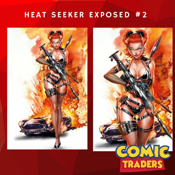HEAT SEEKER EXPOSED GUN HONEY SERIES #2 JAMIE TYNDALL EXCLUSIVE VIRGIN VARIANT 2 PACK (8/6/2025) SHIPS 9/6/2025
