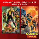 UNCANNY X-MEN #12/ X-MEN #14 TYLER KIRKHAM EXCLUSIVE CONNECTING VIRGIN VARIANT 2 PACK (4/2/2025) SHIPS 5/2/2025 BACKISSUE