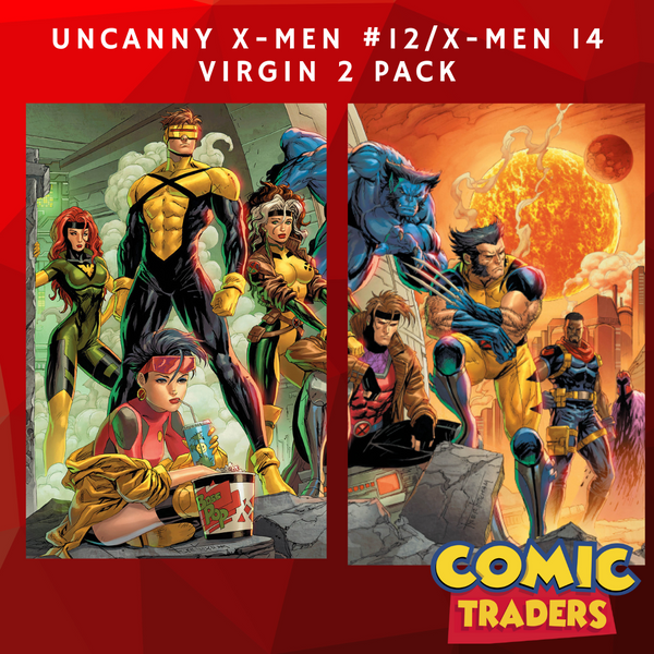 UNCANNY X-MEN #12/ X-MEN #14 TYLER KIRKHAM EXCLUSIVE CONNECTING VIRGIN VARIANT 2 PACK (4/2/2025) SHIPS 5/2/2025