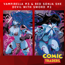 VAMPIRELLA #3 & RED SONJA SHE DEVIL WITH SWORD #2 EXCLUSIVE ULTRAVIOLET VIRGIN VARIANT 2 PACK (6/17/2026) SHIPS 7/17/2026