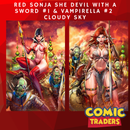 RED SONJA SHE DEVIL WITH A SWORD #1 & VAMPIRELLA #2 EXCLUSIVE "CLOUDY SKY" VIRGIN VARIANT 2 PACK (5/20/2026) SHIPS 6/20/2026 BACKISSUE