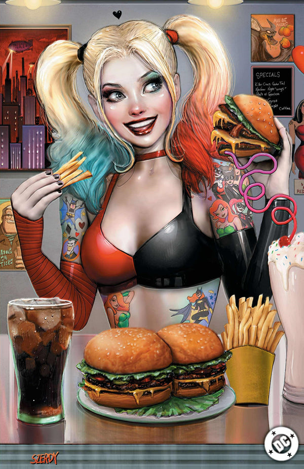 HARLEY QUINN #45 NATHAN SZERDY EXCLUSIVE VIRGIN FOIL VARIANT (11/27/2024) SHIPS 12/27/2024