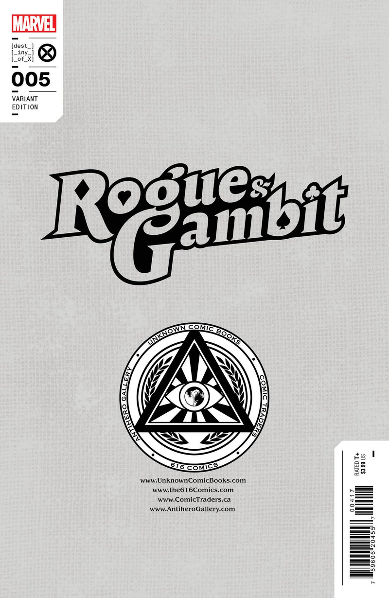 ROGUE & GAMBIT 5 R1C0 EXCLUSIVE VARIANT (7/12/2023) SHIPS 8/2/2023 BACKISSUE