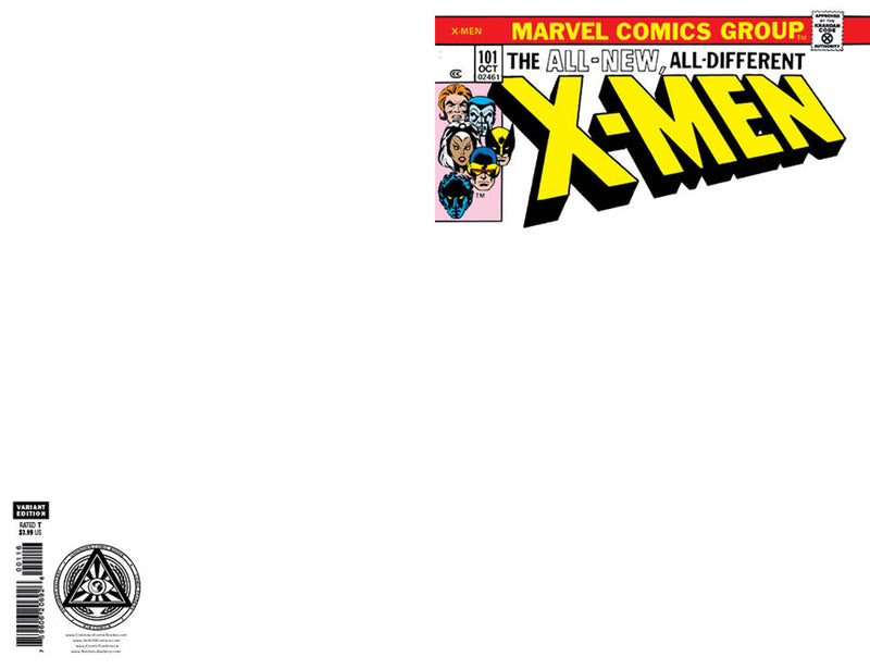 X-MEN 101 FACSIMILE EDITION BLANK EXCLUSIVE VARIANT (7/12/2023) SHIPS 8/12/2023 BACKISSUE