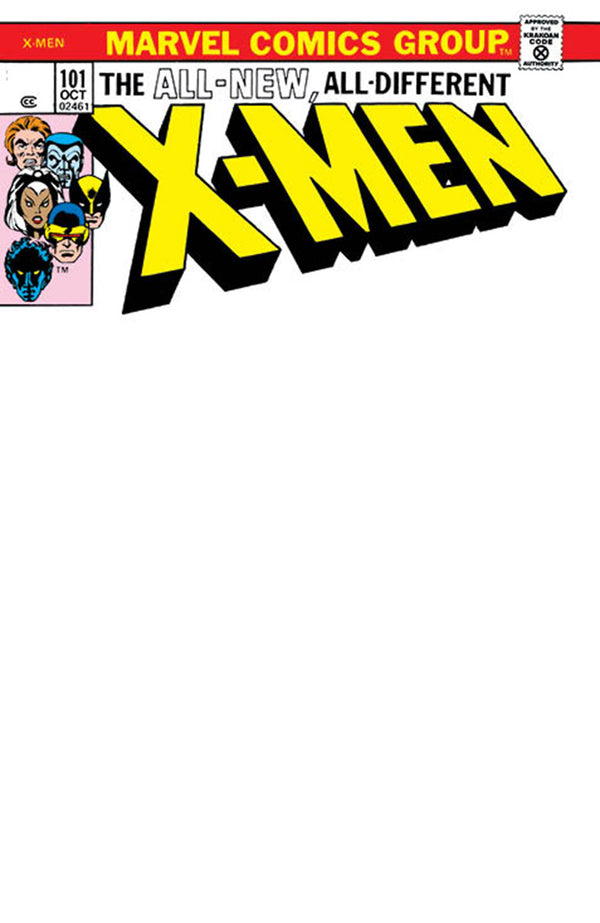 X-MEN 101 FACSIMILE EDITION BLANK EXCLUSIVE VARIANT (7/12/2023) SHIPS 8/12/2023 BACKISSUE