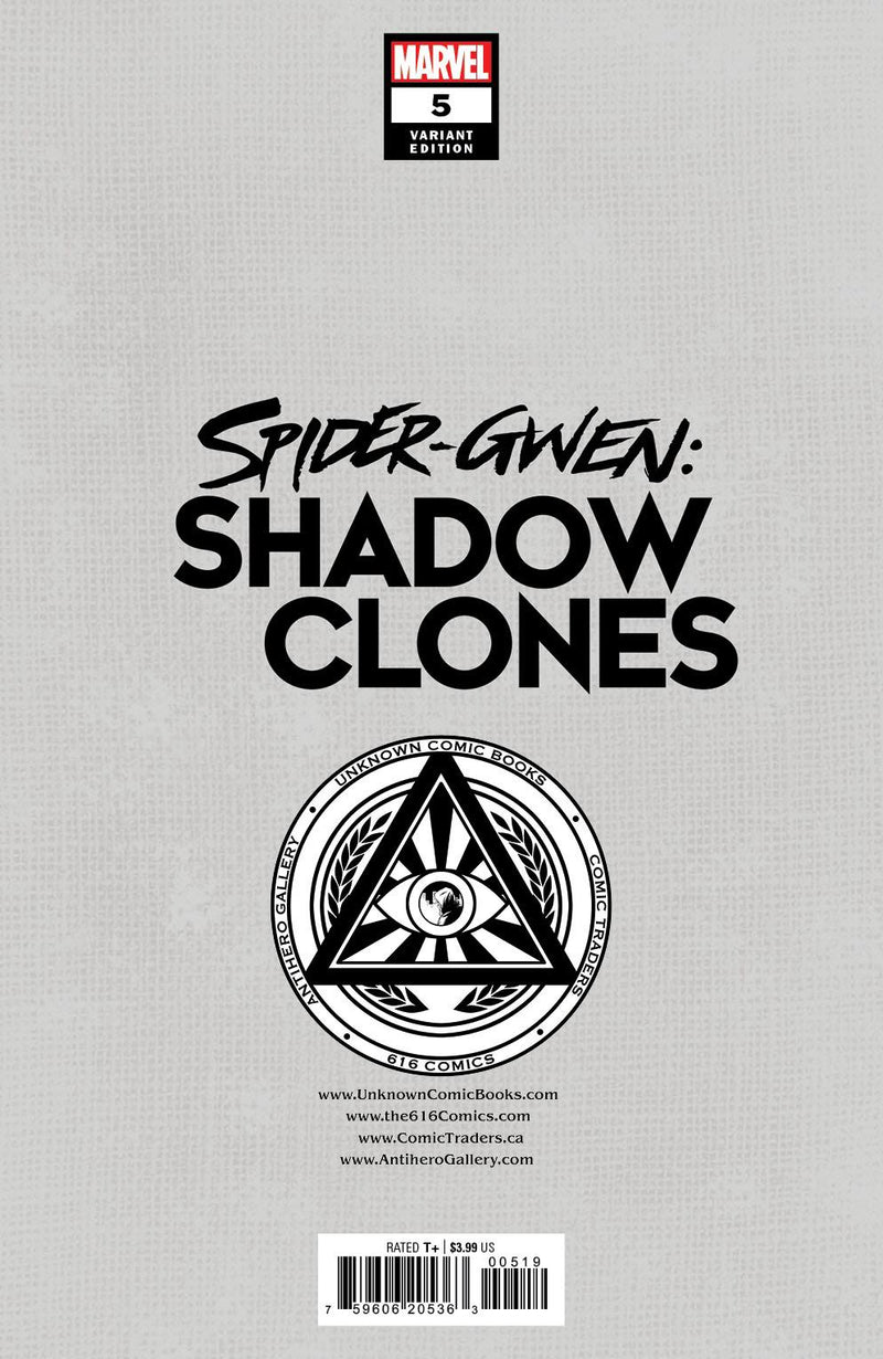 SPIDER-GWEN: SHADOW CLONES 5 KAEL NGU EXCLUSIVE VARIANT 2 PACK (7/19/2023) SHIPS 8/19/2023 BACKISSUE