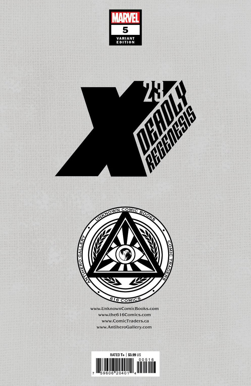 X-23: DEADLY REGENESIS 5 TYLER KIRKHAM EXCLUSIVE VARIANT 2 PACK (7/5/2023) SHIPS 8/5/2023 BACKISSUE