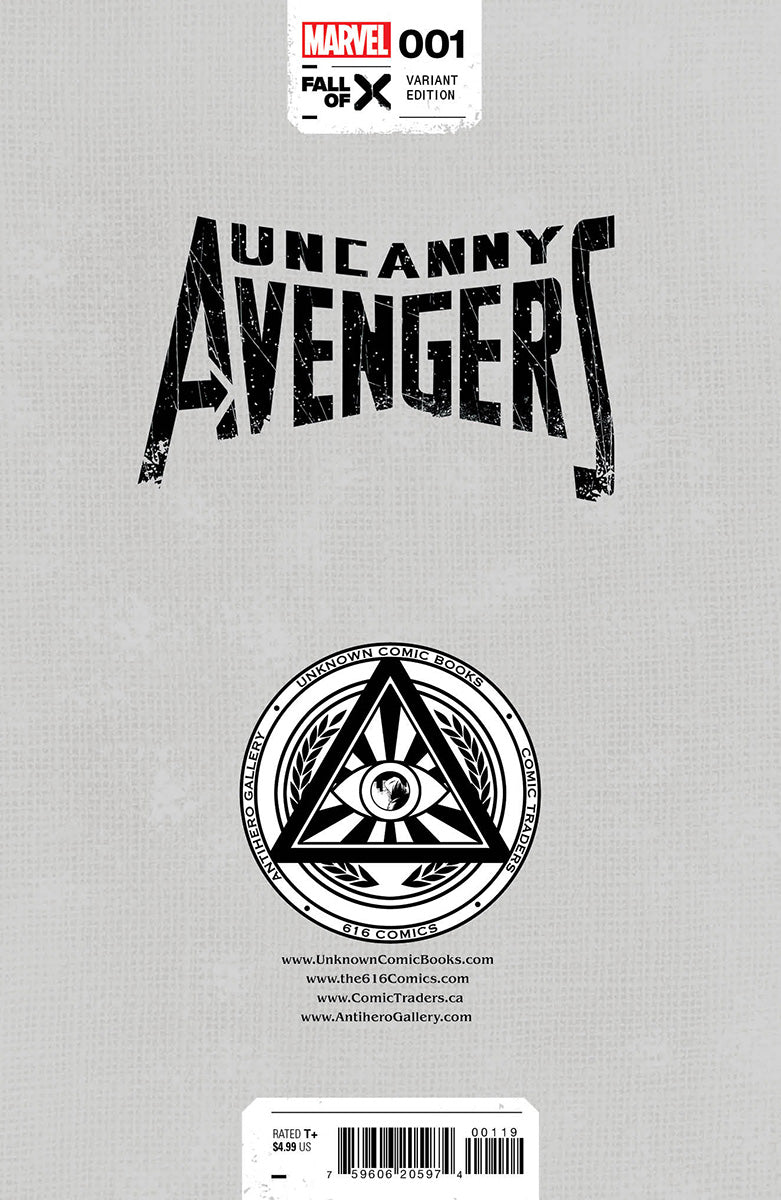 UNCANNY AVENGERS 1 [G.O.D.S., FALL] R1C0 EXCLUSIVE VARIANT 2 PACK (8/16/2023) SHIPS 9/16/2023 BACKISSUE