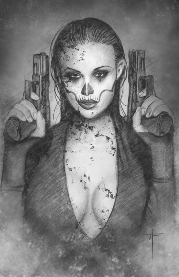 CALAMITOUS BLACK DEVILS #1 JAY FERGUSON EXCLUSIVE VIRGIN SKETCH VARIANT (8/29/2023) SHIPS 9/29/2023