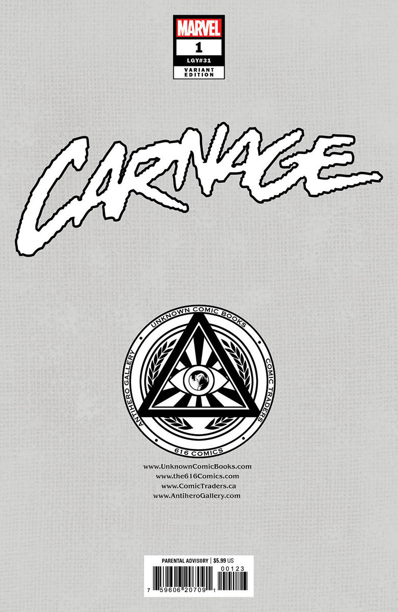 CARNAGE 1 KAARE ANDREWS EXCLUSIVE VARIANT 2 PACK (11/15/2023) SHIPS 12/15/2023 BACKISSUE