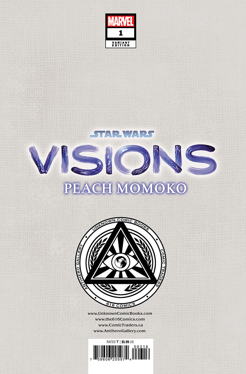 STAR WARS: VISIONS - PEACH MOMOKO 1 RICKIE YAGAWA EXCLUSIVE VIRGIN VARIANT (11/15/2023) SHIPS 12/15/2023