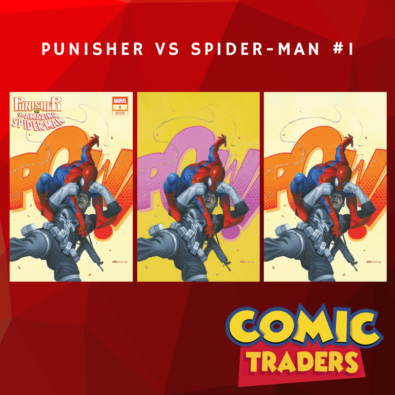 PUNISHER VS. SPIDER-MAN #1 FABRIZIO DE TOMMASO EXCLUSIVE VARIANT 3 PAC