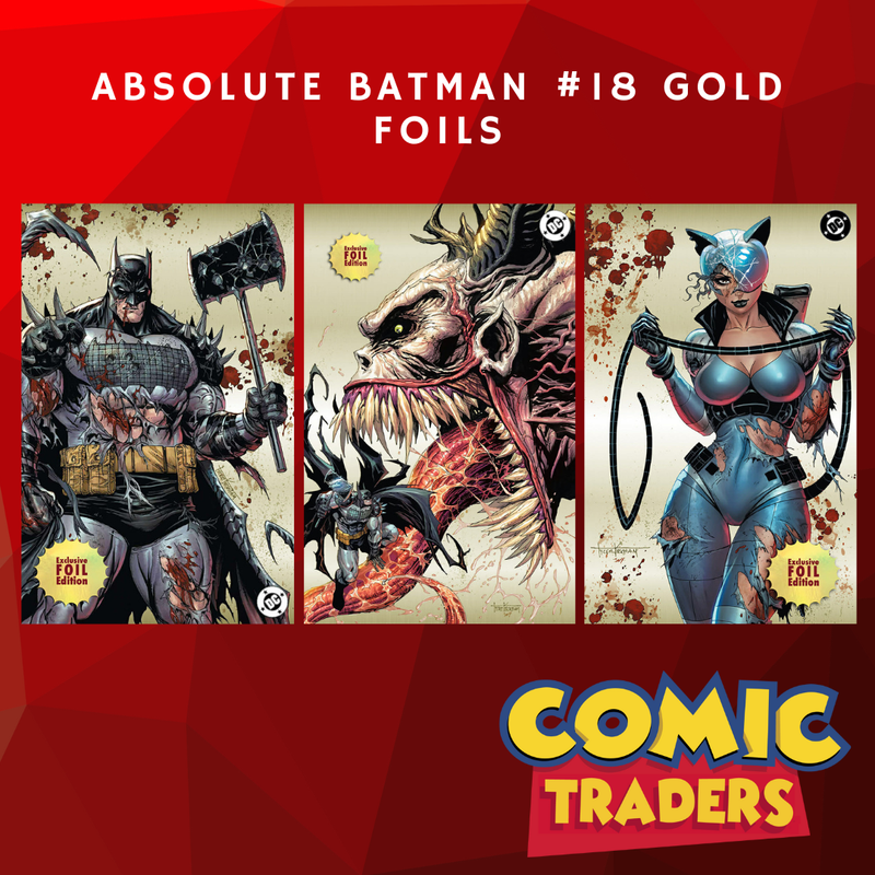 ABSOLUTE BATMAN #18 TYLER KIRKHAM EXCLUSIVE GOLD FOIL VARIANT 3 PACK (