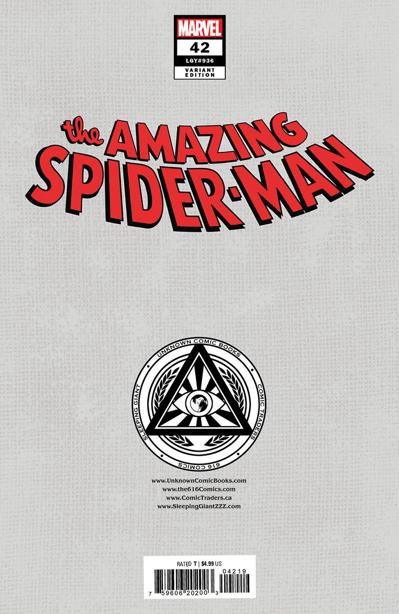 AMAZING SPIDER-MAN 42 EJIKURE EXCLUSIVE VARIANT (1/17/2024) SHIPS 2/27/2024 BACKISSUE