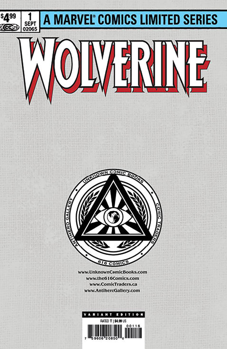 WOLVERINE BY CLAREMONT & MILLER 1 FACSIMILE EDITION KAARE ANDREWS EXCLUSIVE VIRGIN VARIANT (12/27/2023) SHIPS 1/27/2024 BACKISSUE