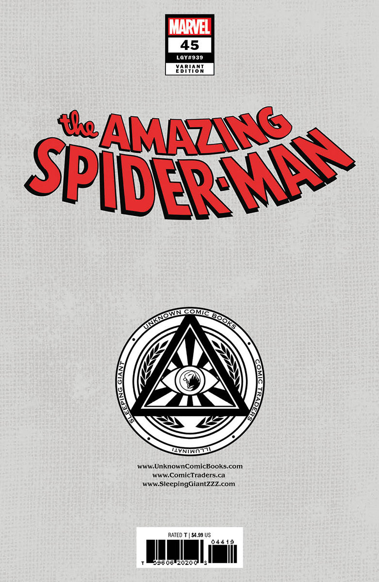 AMAZING SPIDER-MAN 45 KENDRICK LIM EXCLUSIVE VARIANT (3/13/2024) SHIPS 4/13/2024 BACKISSUE