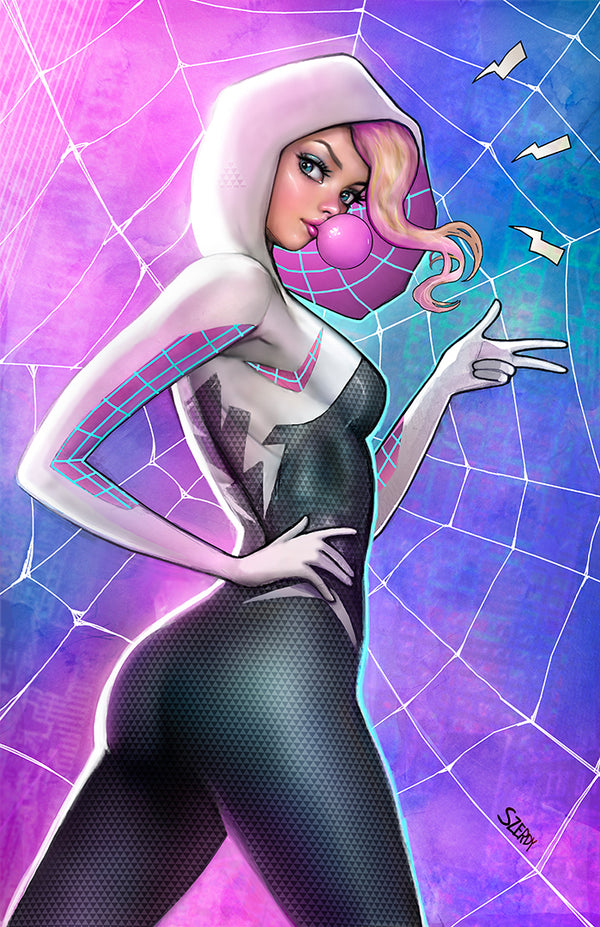SPIDER-GWEN: THE GHOST-SPIDER 1 NATHAN SZERDY EXCLUSIVE VIRGIN VARIANT (5/22/2024) SHIPS 6/22/2024