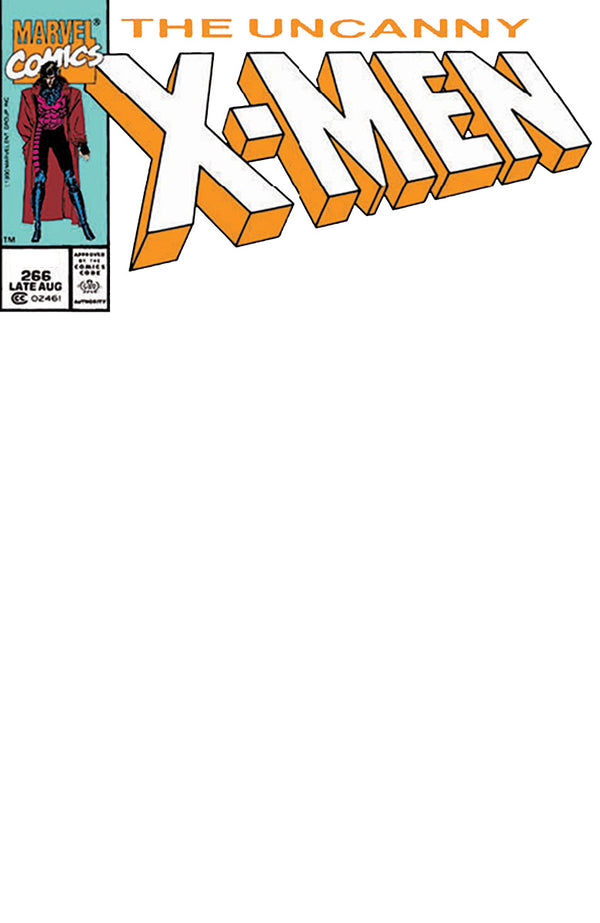 UNCANNY X-MEN #266 FACSIMILE BLANK EXCLUSIVE VARIANT (8/7/2024) SHIPS 9/7/2024 BACKISSUE