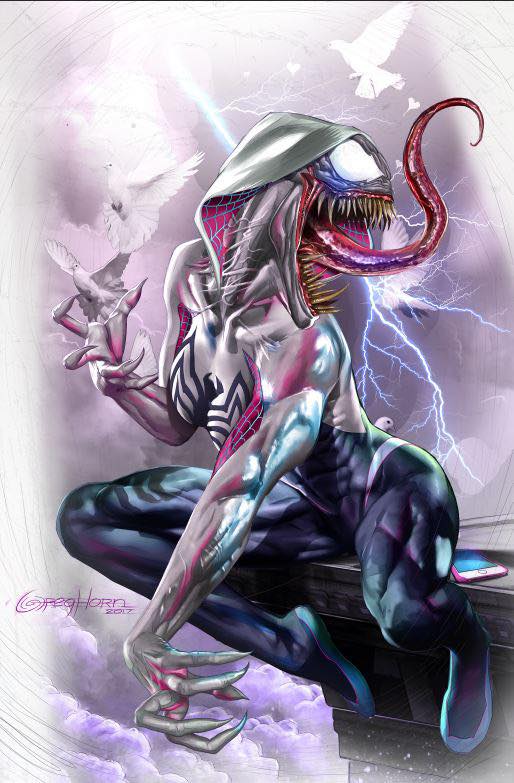 SPIDER-GWEN: THE GHOST-SPIDER #4 GREG HORN EXCLUSIVE FOIL VIRGIN VARIANT (8/28/2024) SHIPS 9/28/2024 BACKISSUE