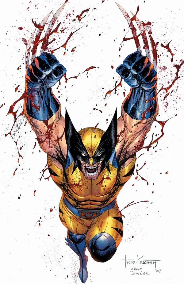 WOLVERINE: REVENGE - RED BAND #2 TYLER KIRKHAM EXCLUSIVE NYCC WHITE VIRGIN VARIANT (9/25/2024) **SHIPS 11/1/2024**