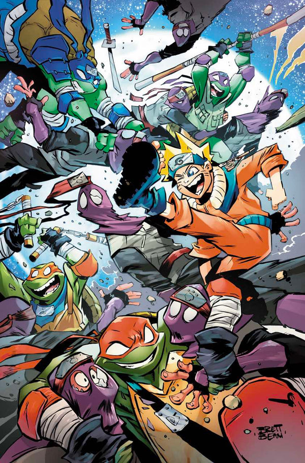 TMNT X NARUTO #3 BRETT BEAN EXCLUSIVE VIRGIN "NIGHT" EXCLUSIVE VARIANT (3/26/2025) SHIPS 4/26/2025